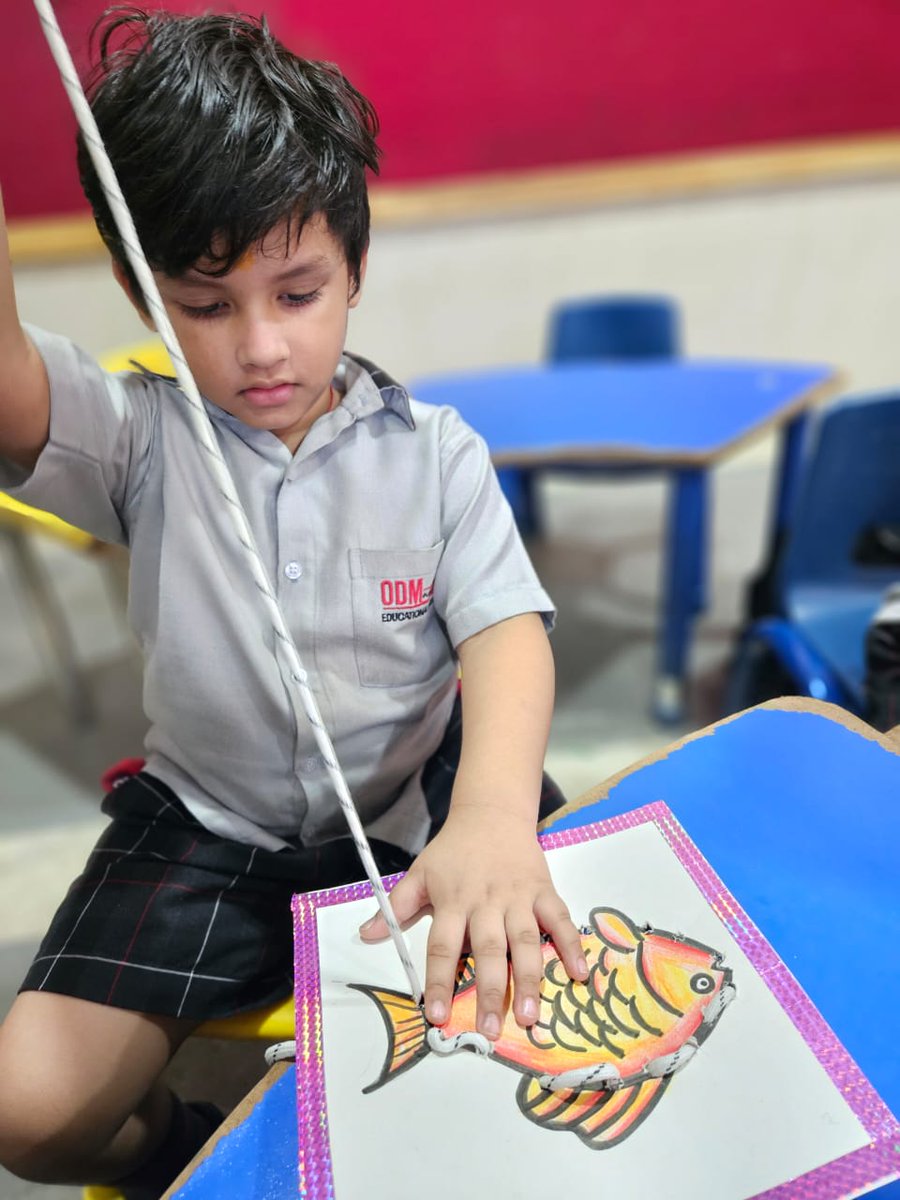 odmpublicschool's tweet image. Little Hands, Big Skills: Special Inclusion in LKG!

We witnessed the growth of our young learners through our Special Inclusion activities! Our young ones indulged in Robot Lacing Activity🤖

#LittleLearners #EarlyChildhood #MotorSkillsDevelopment #LearningThroughPlay #Creative