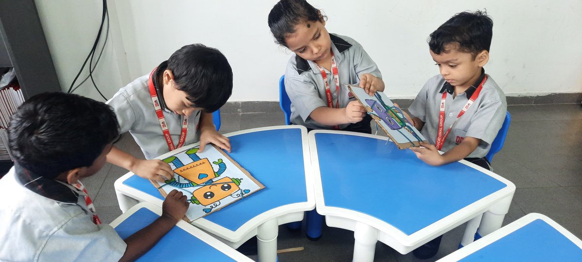 odmpublicschool's tweet image. Little Hands, Big Skills: Special Inclusion in LKG!

We witnessed the growth of our young learners through our Special Inclusion activities! Our young ones indulged in Robot Lacing Activity🤖

#LittleLearners #EarlyChildhood #MotorSkillsDevelopment #LearningThroughPlay #Creative
