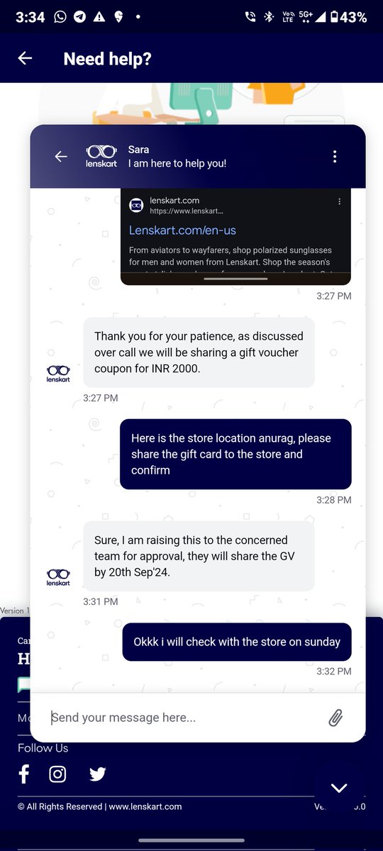 indrajit8241's tweet photo. @Lenskart_com Dear Peyush,

I would like to bring your notice towards your employees working at customer service, they are giving commitment &amp; not fulfilling the same and are tooo much robotic &amp; never try to understand the issue we as a customer faced, please educate them https://t.co/3TgUAzGk3q