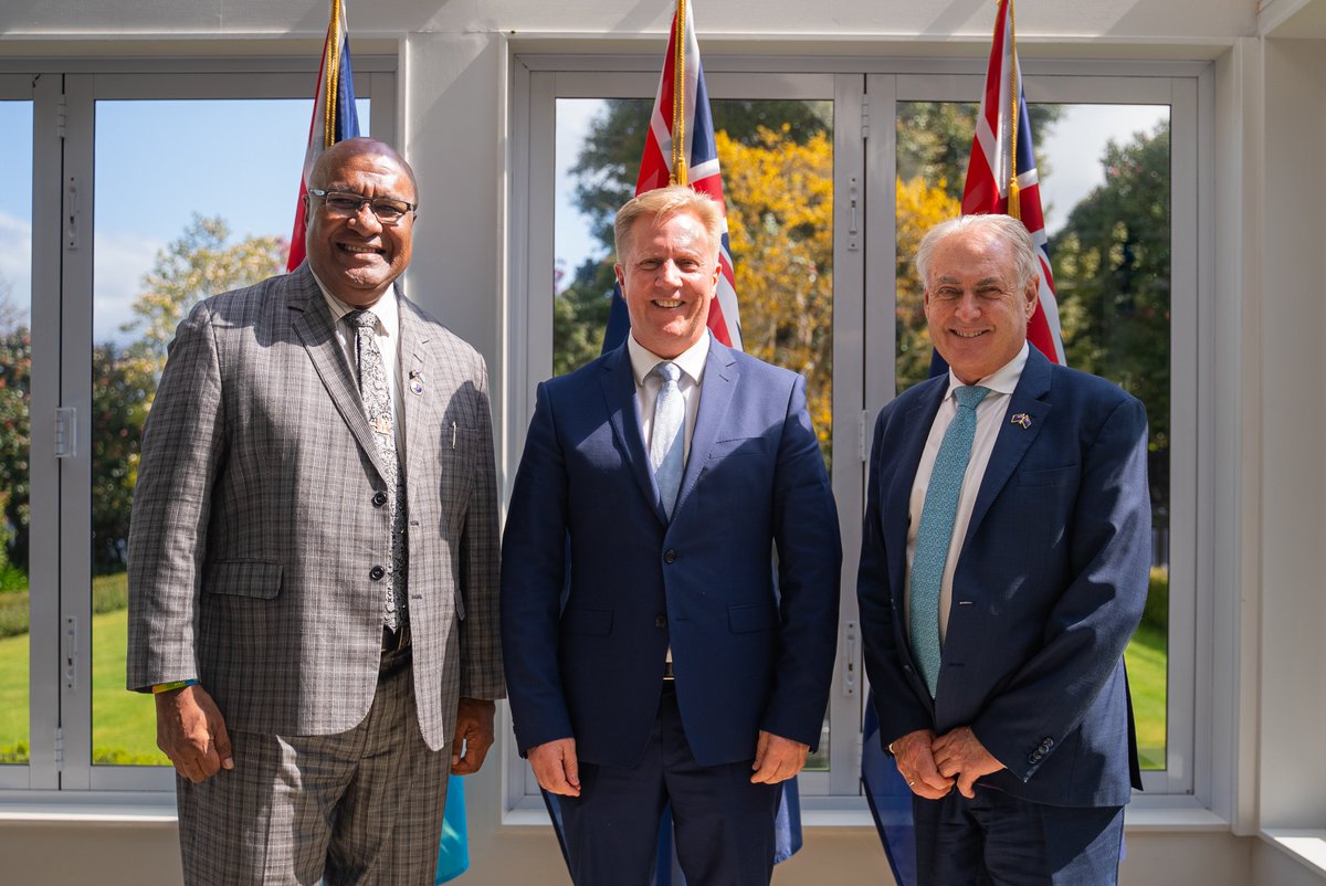 Glad to host Australia &amp; Fiji trade ministers in Rotorua for a trilateral dialogue. Fiji’s participation in the Closer Economic Relations dialogue is historic. We discussed how to support businesses to further increase trade, including through CER, PACER Plus &amp; the WTO 🇫🇯🇳🇿🇦🇺🤝