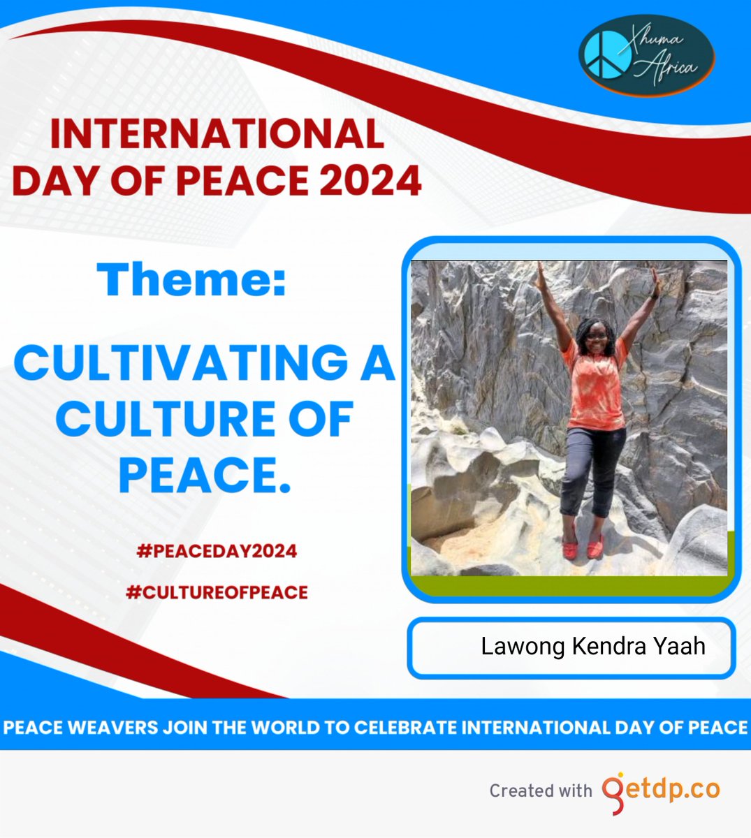 As we commemorate the international day of peace 2024 under the theme "Cultivating a culture of peace" I reaffirm my commitment in contributing my own quarter to peace building and conflict resolution. Let's give peace a chance 
#InternationalDayOfPeace
#CultivateACultureOfPeace