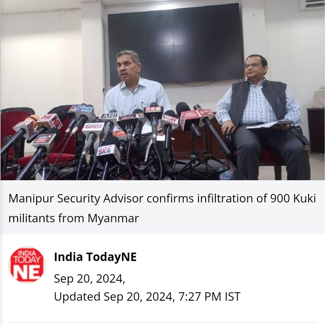 ChristopherHij2's tweet image. Manipur’s Security Advisor confirms 900 #KukiMilitants have infiltrated, threatening to escalate violence. Urgent action is needed to secure borders and neutralize these insurgents before the situation worsens. #ManipurCrisis #SecurityConcerns #Manipur
#KukiNarcoTerrorists