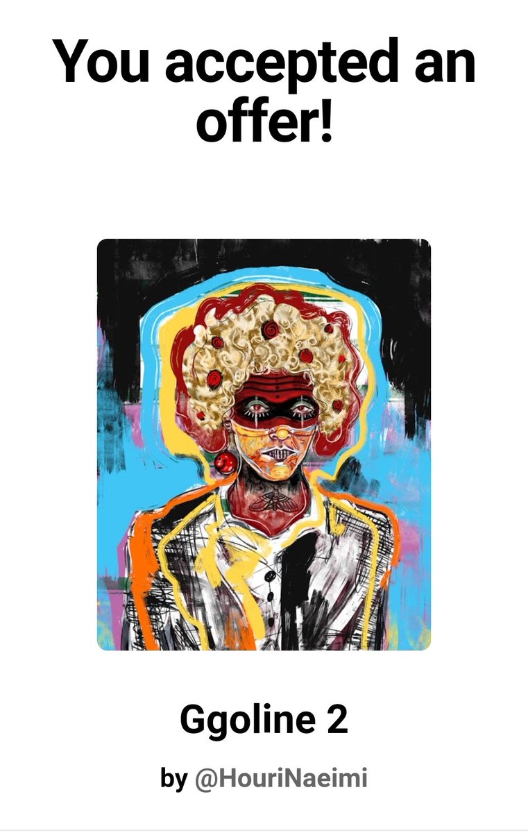 "GM"

 AND SOLD ALERT🥳🥳🥳

I ACCEPTED the offer by my dear <a href="/cryptonian_0/">Bayne</a> bc it is so valuable when someone really cares about my art and resonates w them!
That's the moment that i'd even transfer my art for free! 

Huge thanks to dear <a href="/cryptonian_0/">Bayne</a>
for all the supports 🥹🫂❤