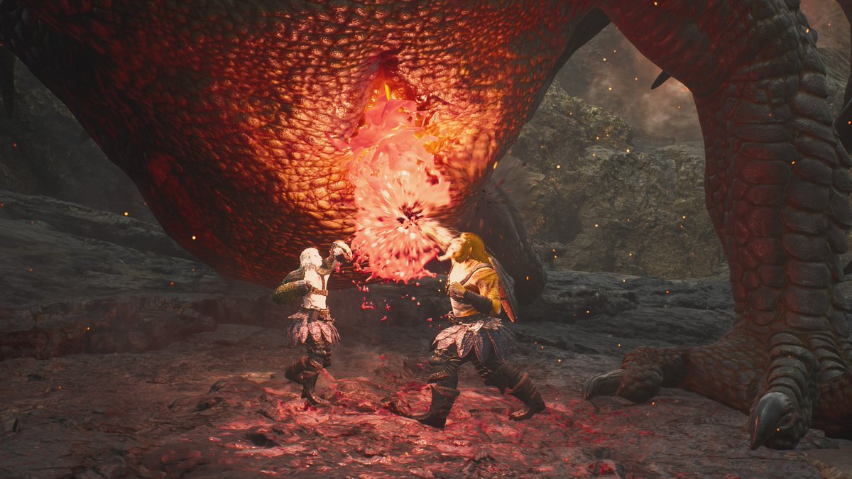 Brought the boy along to fist a dragon