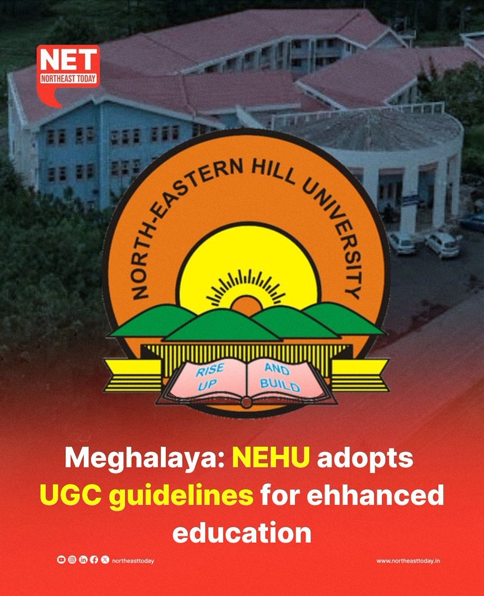 NortheastToday's tweet image. #Meghalaya | North-Eastern Hill University (NEHU) is adopting University Grants Commission (UGC) guidelines to improve educational standards and address student concerns. 

Read more..
northeasttoday.in/2024/09/21/neh…

#NEHUUniversity #UGCGuidelines #Education #Students #NetSnippet