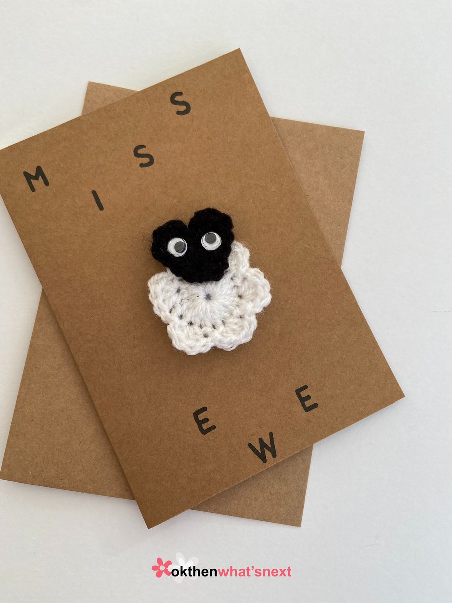okthenwhatsnext's tweet image. It’s #loveandfriendshipday . Why not send a friendship card to a friend who lives far away, to say you’re thinking of them? 🐑
Available in my #Etsy shop okthenwhatsnextcraft.etsy.com
#earlybiz #ukgiftam #ukgifthour #crochet