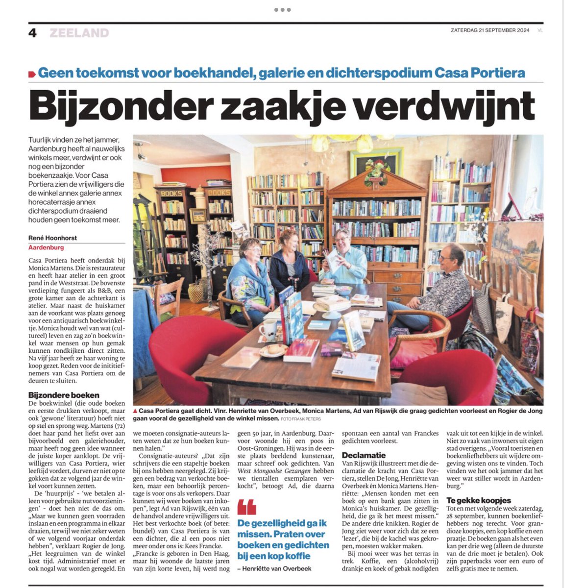 Beklemd boekhandelloos wakker worden.