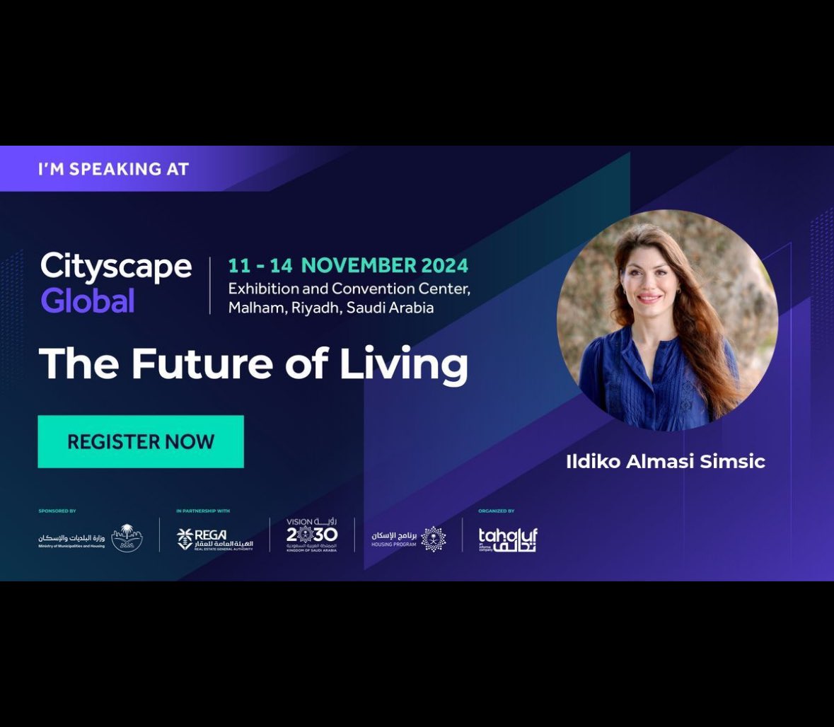 Ildiko Almasi Simsic (@ialmasisimsic) on Twitter photo I'm honored to be speaking at Cityscape Global 2024, the world’s largest real estate event! Join me and a stellar line-up of global thought leaders, government officials, developers, investors, and architects.
#CityscapeGlobal #FutureOfLiving #sustainablecities <a href="/CSGlobalKSA/">Cityscape Global</a> I'm honored to be speaking at Cityscape Global 2024, the world’s largest real estate event! Join me and a stellar line-up of global thought leaders, government officials, developers, investors, and architects.
#CityscapeGlobal #FutureOfLiving #sustainablecities <a href="/CSGlobalKSA/">Cityscape Global</a>