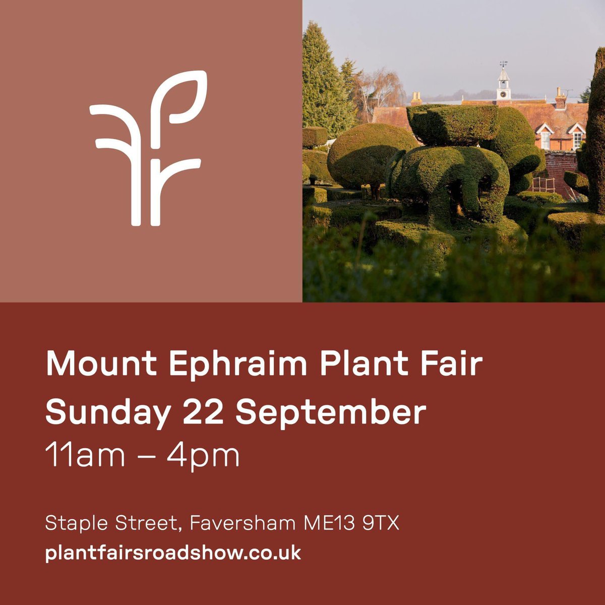 PelhamPlants's tweet photo. @PlantsFairs Roadshow at Mount Ephraim Gardens Sunday 22 September! 👏👏
#plantfair #plantfairsroadshow #mountephraimgardens https://t.co/uemnoAug6H
