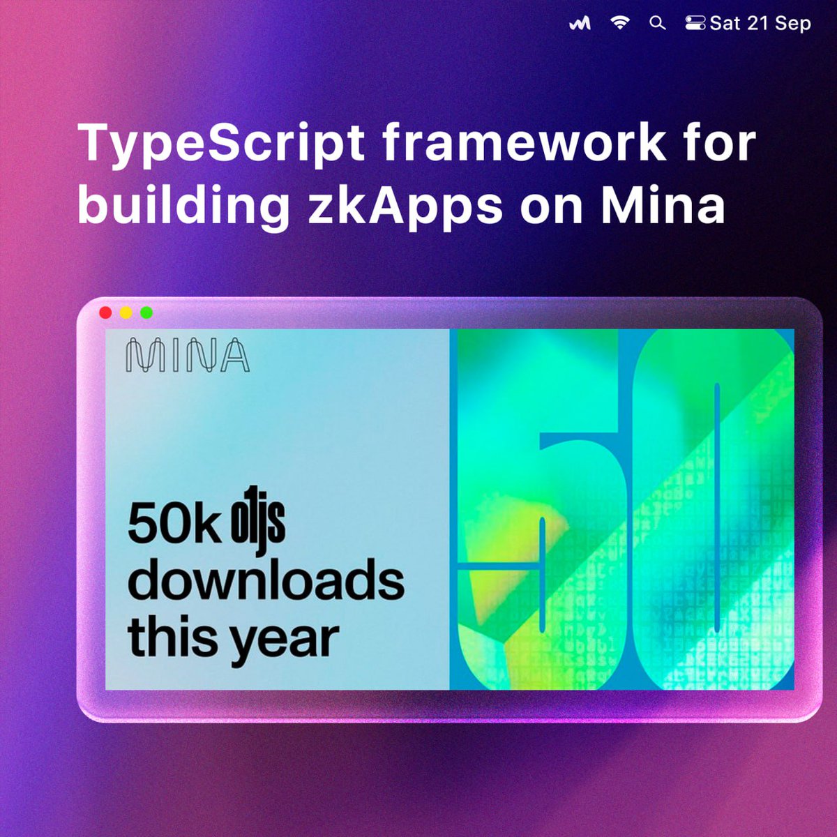 w3coins_io's tweet image. 👀 #o1js has surpassed 50,000 #downloads this year! @MinaProtocol’s TypeScript framework empowers #developers to build #zkApps with flexible privacy, client-side execution, and recursive proofs.
Join @MinaProtocol in LD