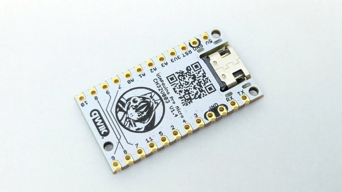 TaigaEngineer's tweet photo. Arduino IDEサポートで
すぐにCH32V003をお試しできるのは
素直に嬉しい🙌
👇購入リンク
https://t.co/q7zjb8mHy4
プレゼント企画も嬉しい🎁
社内に布教させたいね。
タイミングよく時間も作れそうなので
めっちゃ応援したい気持ちも込めて
新規購入した🍮
#ch32v003 #UIAP #promicro #arduino https://t.co/cv2qHsSOQK