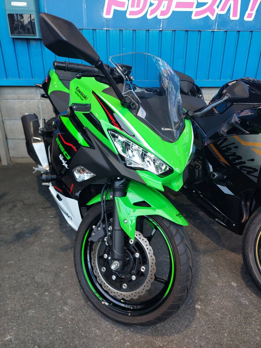 mfd_osaka's tweet image. MFD大阪店です☺[お問い合わせお待ちしてます！]
ニンジャ 250 ABS KRT EDITION /kawsaki/
走行距離：4991km 
エンジンスライダー/USB/マルチバー付き
軽く扱い易いハンドリング、
初めてのバイクにいかがでしょうか☺
詳細はこちら↓🏍
moto.webike.net/bike_detail/20…
＃MFD大阪店 #KRTEDITION #ニンジャ400