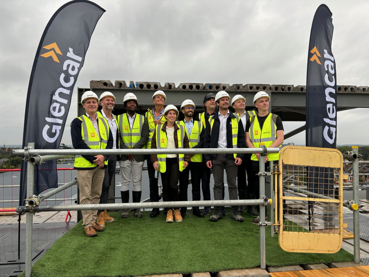 The build of the world’s first carbon-negative film studio was celebrated with a Topping Out this month. 
<a href="/GlencarTweets/">Glencar</a> the contractor, <a href="/EalingStudios/">Ealing Studios</a> the client and the consultant team are all delighted with the progress.
Completion in the summer of next year
#sustainabledesign