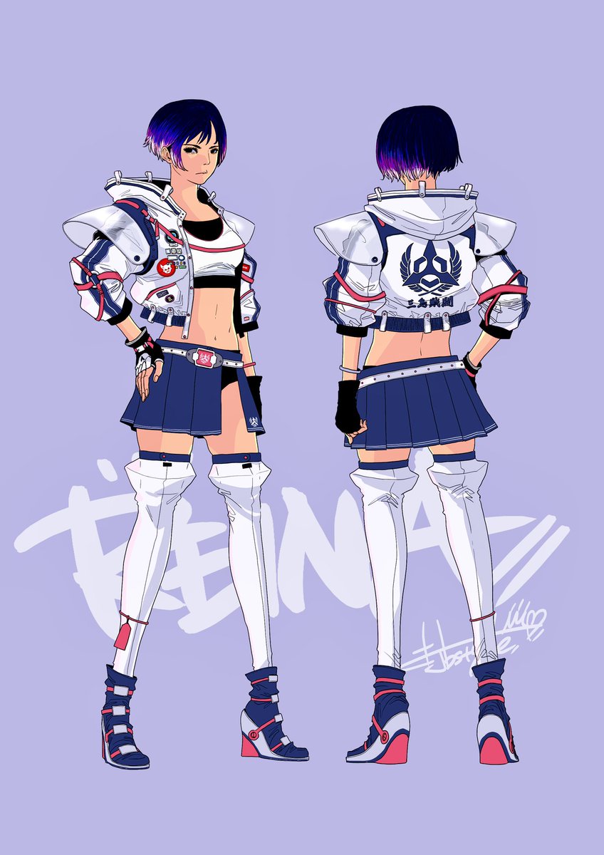 #Photoshop練習
#REINA #TEKKEN8 
#勝手に衣装制作