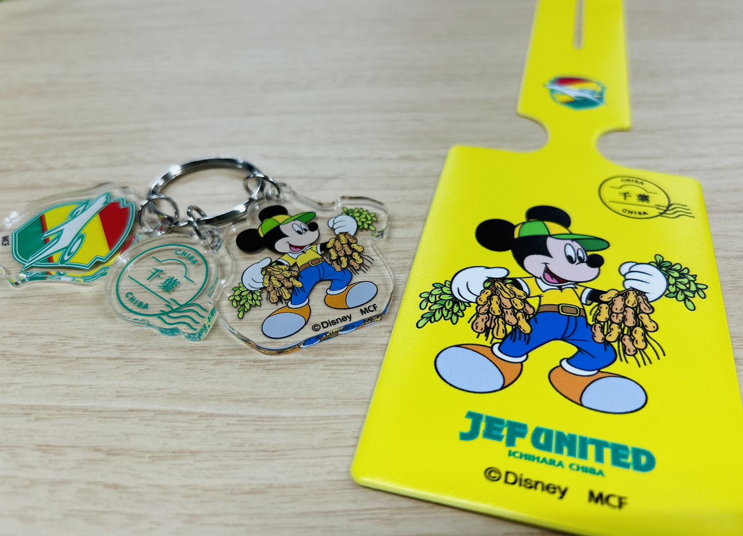 ジェフユナイテッド千葉 ミッキーマウスTシャツ ジェフ千葉 ミッキーマウス Tシャツ Mサイズ ディズニー ジェフ