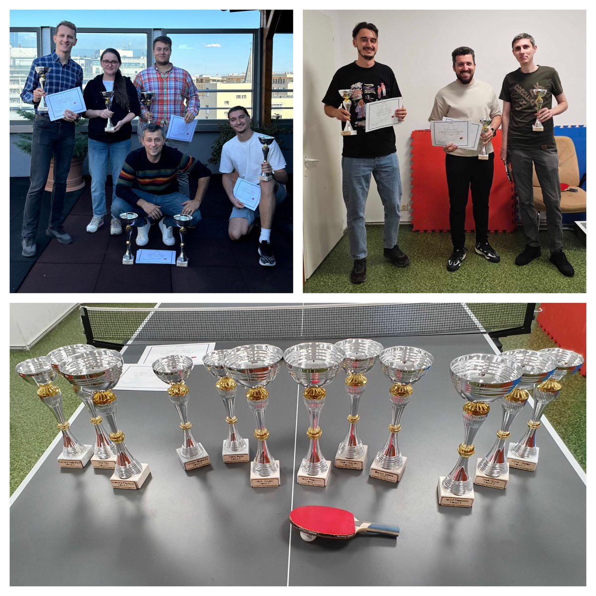 IxiaRomania's tweet photo. After some fun weeks of friendly matches, the in-house 𝗣𝗶𝗻𝗴-𝗣𝗼𝗻𝗴 𝗖𝗵𝗮𝗺𝗽𝗶𝗼𝗻𝘀𝗵𝗶𝗽 at Keysight Romania has ended. 🏓 This event is a beloved yearly tradition for all of us—a moment to gather and connect over our mutual passion for the sport. https://t.co/8gNC0VUjhT