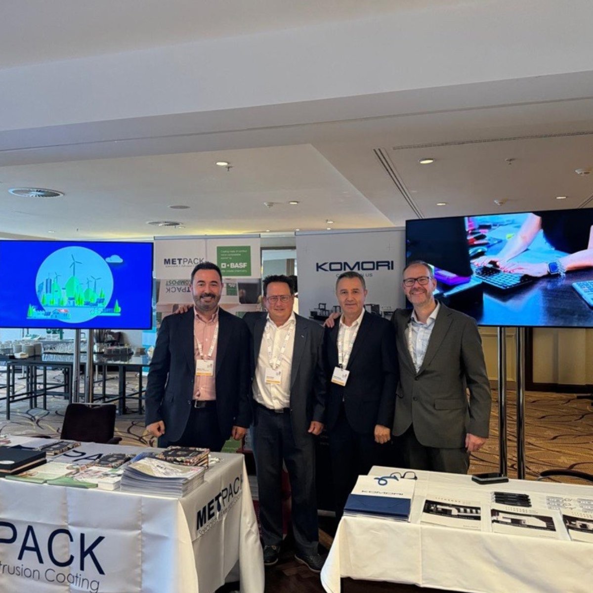 👋 Day 1 at the ECMA Congress 2024 in Berlin!

We're thrilled to be here with our partners from ARAS GRUP, representing the future of printing and packaging with Komori's latest innovations! 

See you there! 📍👀 

#Komori. Count on Us!