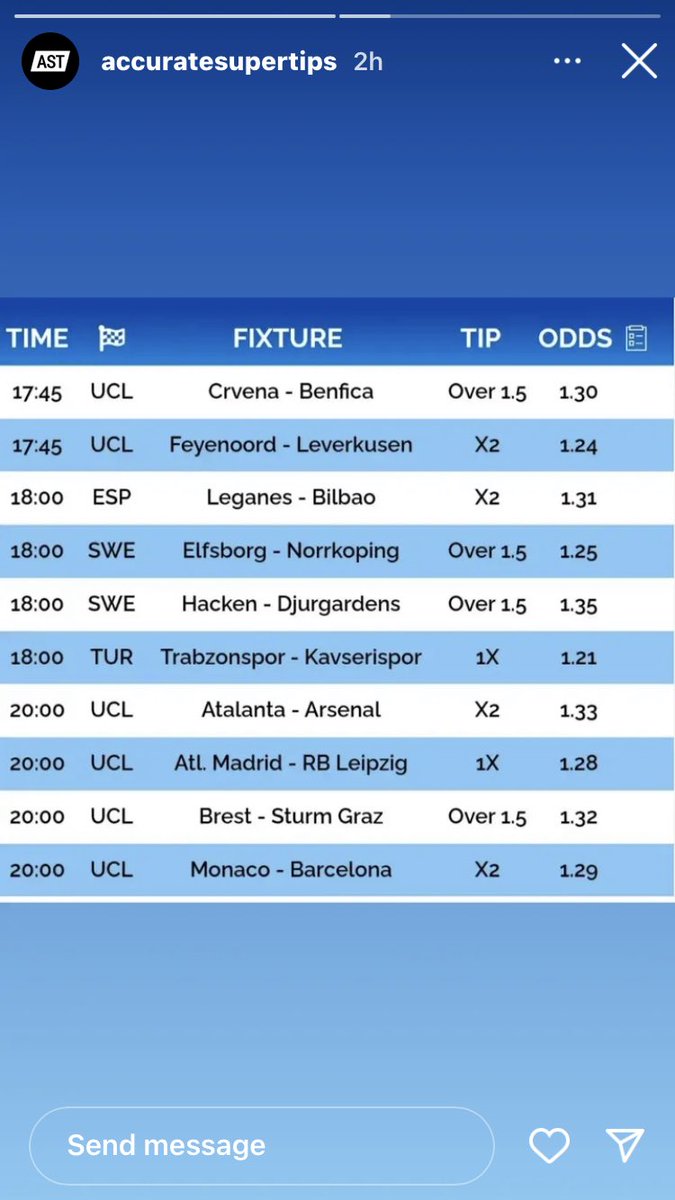 Boom fixture for today 💯💯