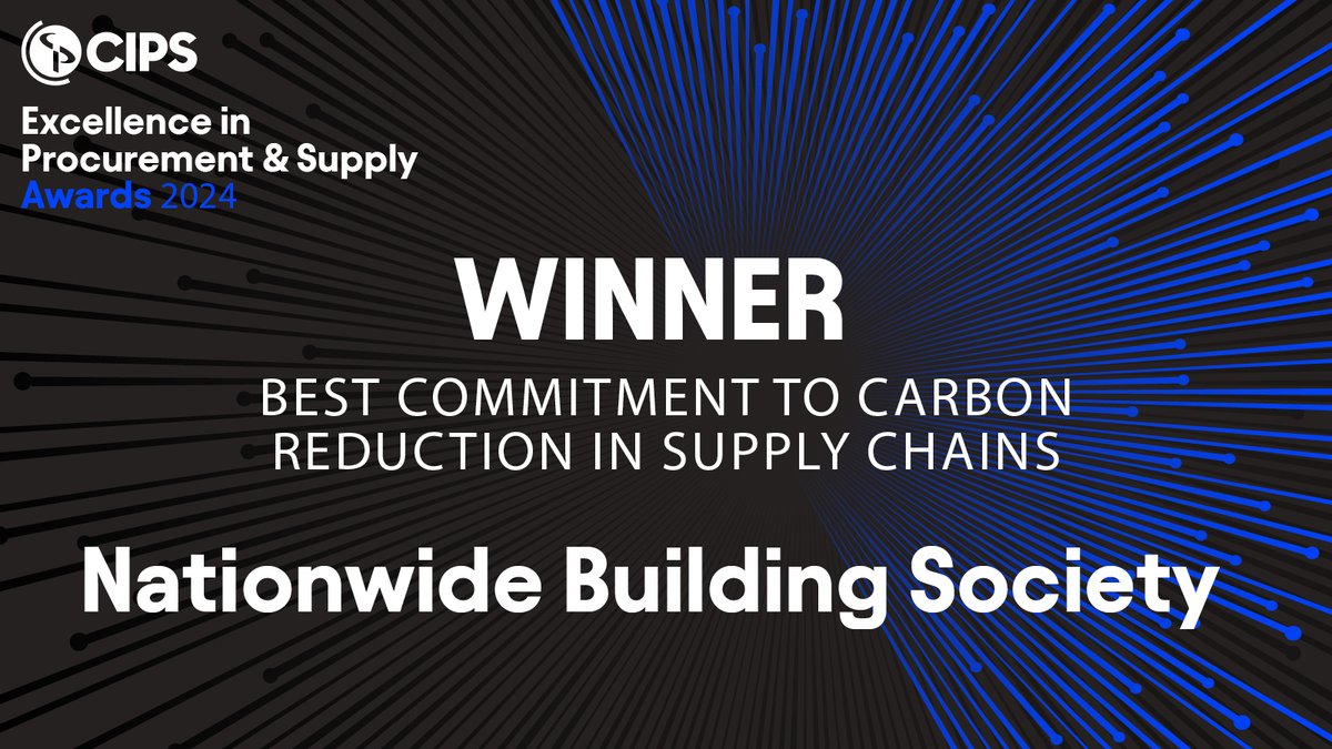 cipsnews's tweet image. Congratulations @AskNationwide, the winner of our award for Best Commitment to Carbon Reduction in Supply Chains! Judges felt you “put environmental consciousness at the core of your purpose”