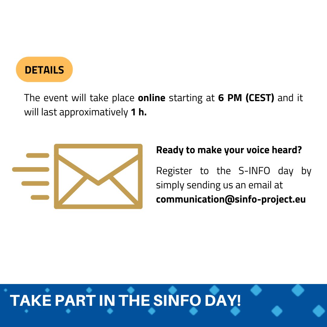 Scom.eu (@scomeu) on Twitter photo 📢 Save the Date! Join Our S-INFO Day on 23rd Sept!
Are you with a grassroots org or CSO passionate about independent journalism, ecology, & social rights? Connect with journalists across Europe! 🌍 Email us at communication@sinfo-project.eu to register.
#SINFO #CSOEngagement 📢 Save the Date! Join Our S-INFO Day on 23rd Sept!
Are you with a grassroots org or CSO passionate about independent journalism, ecology, & social rights? Connect with journalists across Europe! 🌍 Email us at communication@sinfo-project.eu to register.
#SINFO #CSOEngagement
