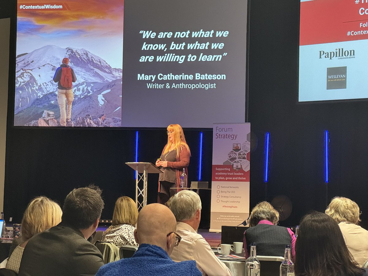 RivermeadCEO's tweet photo. Looking forward to this #TrustLeaders CEO Conference 2024 today with @ForumStrategyUK.  Listening now to the wonderful @AliceGregson3 on #Leading  with #ContextualWisdom 
Enjoying the company of @RIT_Dir_Sch_Imp 

#Nottingham https://t.co/fn3GnvPKwg