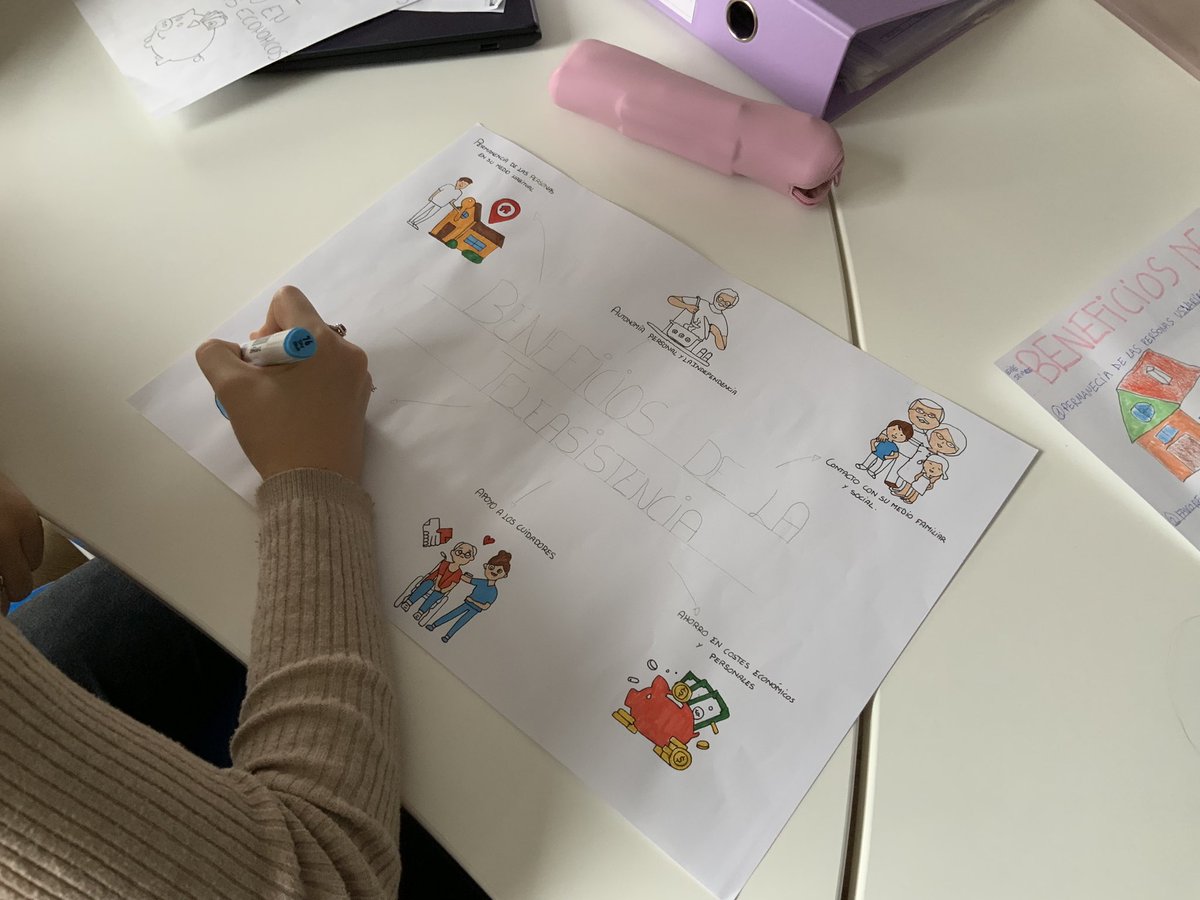 Usamos el Visual Thinking porque conseguimos ver la información globalmente, se involucran todos los sentidos, ordenan las ideas de forma lógica y se da el desarrollo creativo y emocional #sacardetitumejortu #yosoydefp #yosoydelmariainmaculada #50añosdefp #wakeupdespierta