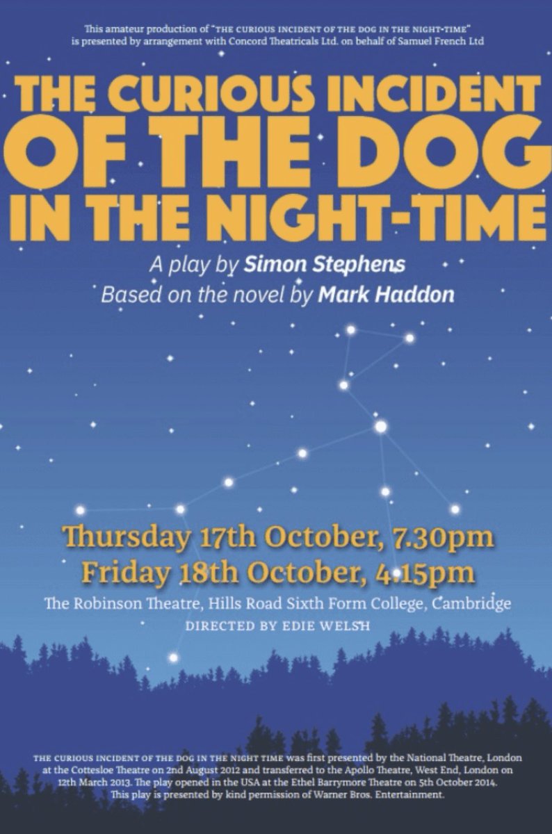 ‘The Curious Incident of the Dog in the Night-Time’… tickets for this brilliant EPQ show are now live!  

ticketsource.co.uk/whats-on/cambr…