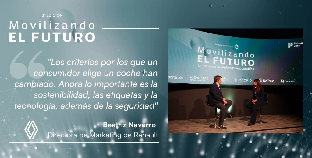 .<a href="/BnavarroBeatriz/">Beatriz Navarro</a> de <a href="/renault_esp/">Renault España</a> "Apostamos por una movilidad más segura y eficiente con nuestra propia tecnología al servicio de toda nuestra flota. Introducimos además la IA en nuestros coches para personalizar mucho más la experiencia"

#MovilizandoElFuturo