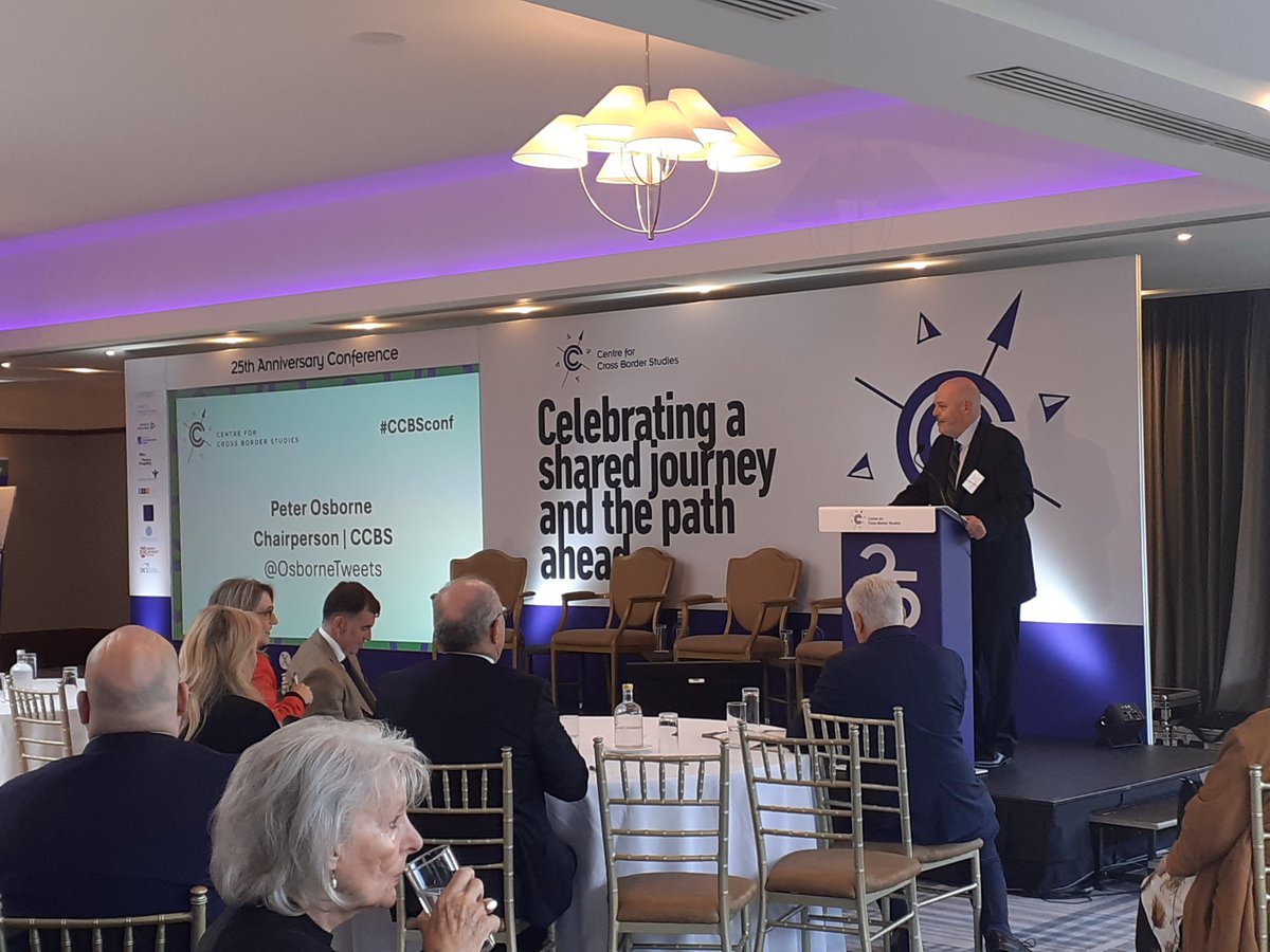 Celebrating a shared journey and the path ahead: <a href="/OsborneTweets/">Peter Osborne</a>, Chair of the CCBS Board, has opened the conference. Asking delegates to explore the mutual interest &amp; mutual benefits of cross-border cooperation, Peter encouraged everyone to make the most of networking. #CCBSconf
