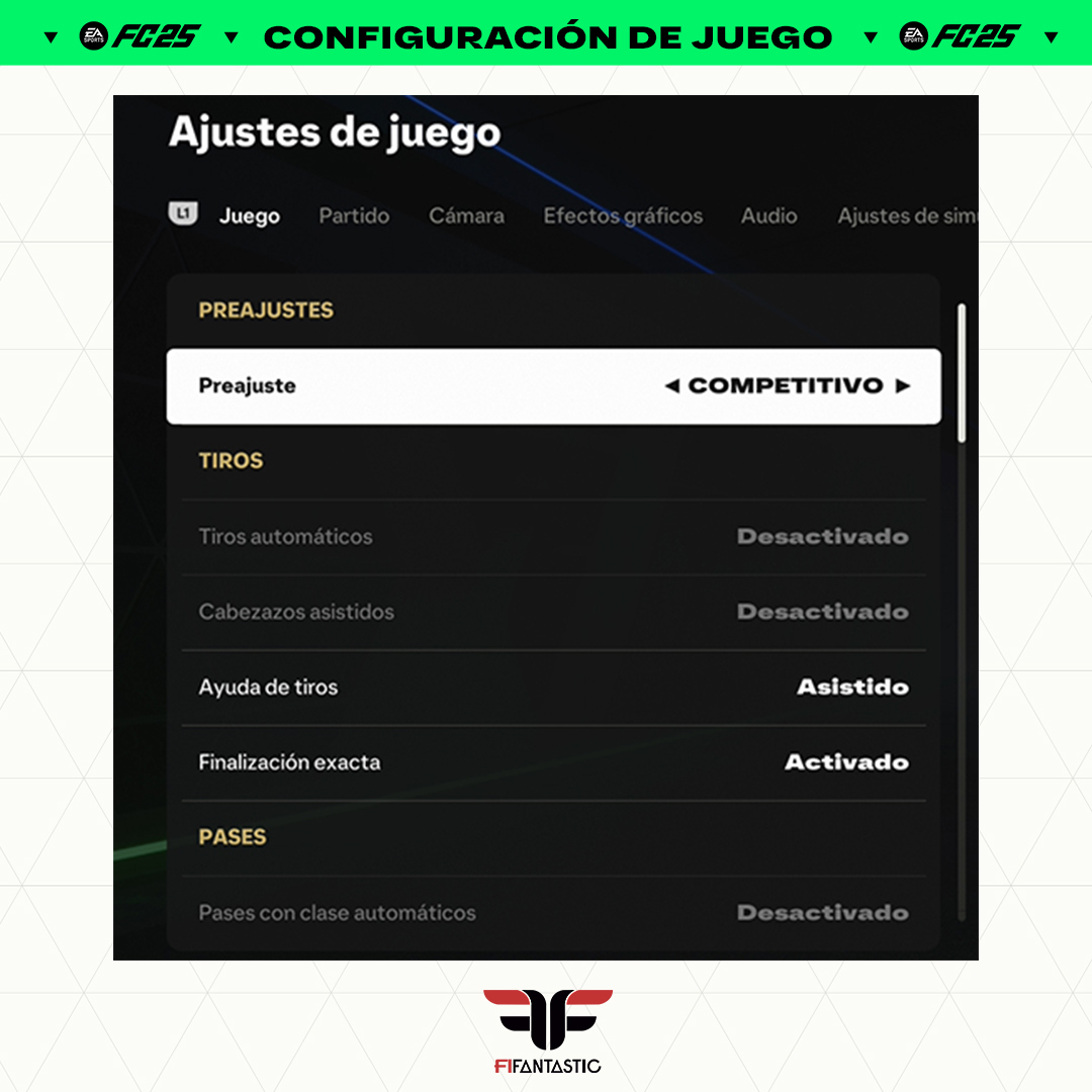FIFAntastic's tweet photo. 🎮🔥 ¡Aquí está la mejor configuración de juego para arrasar en #FC25! 🚀

⚽️ Optimiza tus controles para tener una ventaja desde el primer día y dominar el campo como un pro. 

📝 ABRO HILO con todos los parámetros que debéis modificar en el menú "Ajustes de juego" https://t.co/sAwR2lWG0l