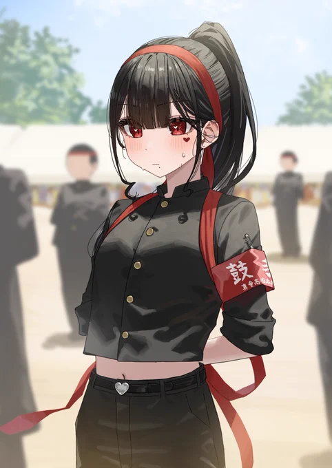 緊張の面持ち 