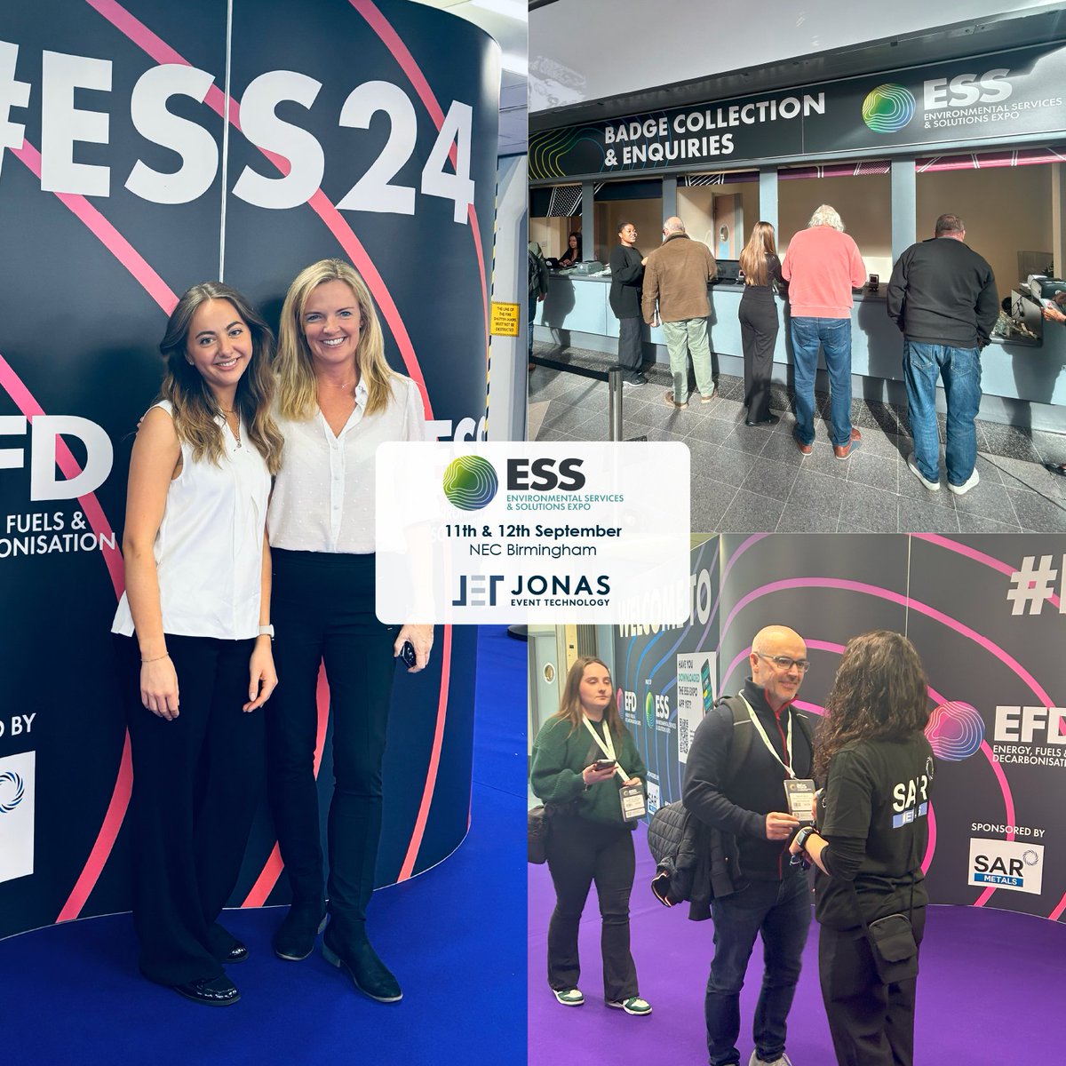 Last week, our team had a great time supporting the Environmental Services &amp; Solutions Expo at The NEC, Birmingham with our event registration solution!

#TeamJET #JonasEvents #Eventprofs #EventsIndustry