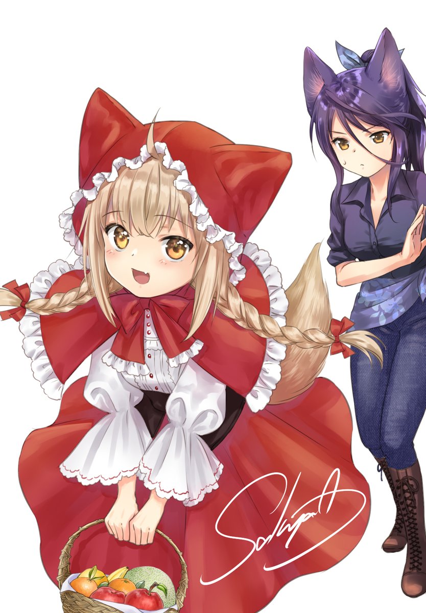 「そのうちどっかで再録したい柚ずきんちゃん 」|天乃咲哉🦊このはな連載中のイラスト