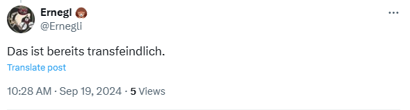 Sprachlos12's tweet photo. Wieder was gelernt:
Wenn eine #Transfrau ihren Penis vor Frauen entblößt und dann ggf. nach § 183 StGB wegen Exhibitionismus verurteilt werden sollte, dann ist das angeblich #transfeindlich.
X ist doch immer wieder eine wahre Goldgrube! https://t.co/HCt9LFeDl1
