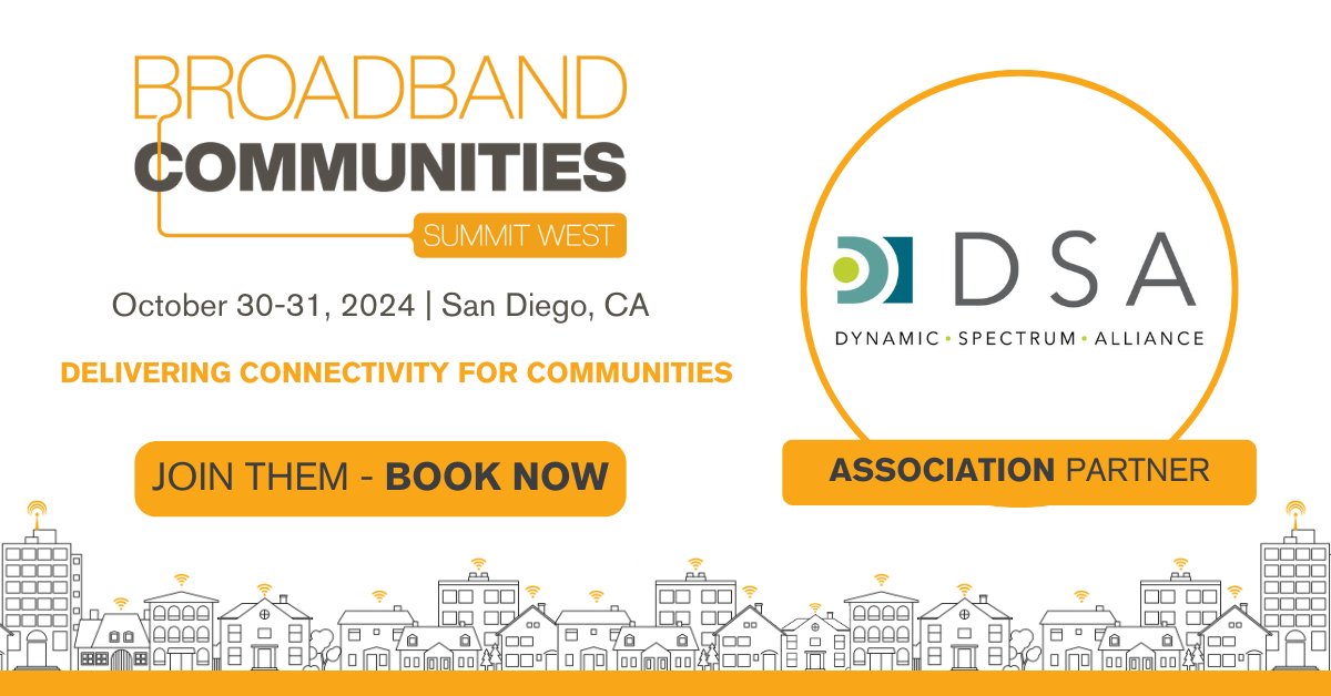 totaltelecom's tweet image. 🚨 Partnership Announcement! 🚨
We're teaming up with @DynamicSpectrum for #BBCSummitWest!

DSA advocates for smart spectrum use, innovation &amp;amp; affordable connectivity for all. 🌍

🎟️ Book now: secure.terrapinn.com/V5/step1.aspx?…

#BroadbandForAll #Telecom #BroadbandCommunities