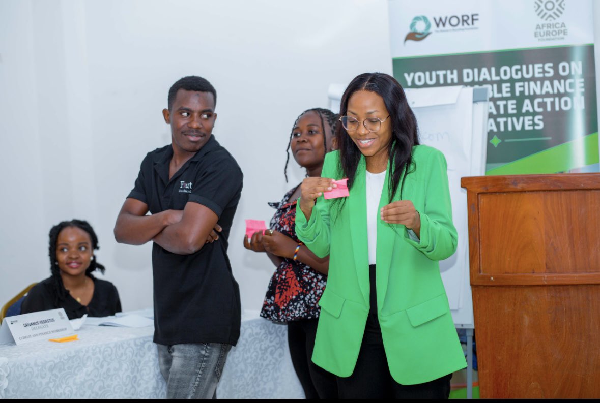 🌍 Yesterday, we introduced our new project with the Africa Europe Foundation at the Climate &amp; Finance Workshop! Together, we’re empowering youth and securing climate finance for impactful, sustainable solutions. Stay tuned! 🌱 #ClimateAction #YouthLeadership #SustainableFinanc