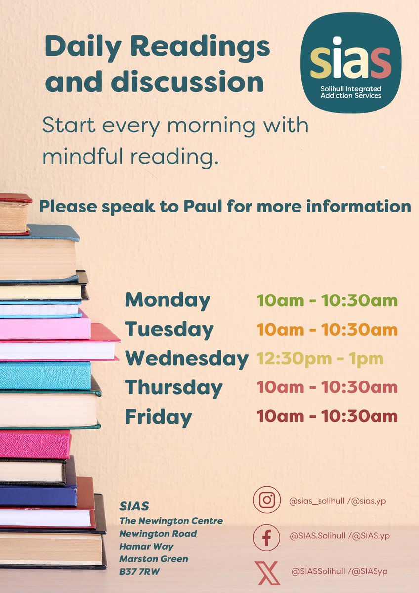 Everyday we have a daily readings between 10am - 10:30am!