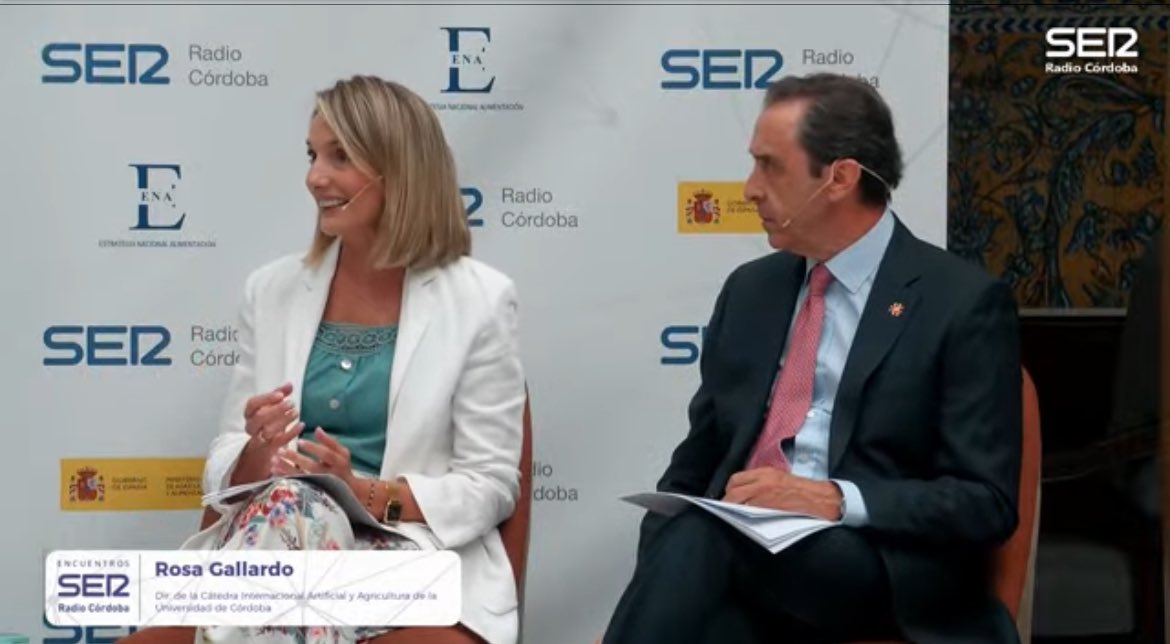 🗣️ Córdoba acoge 1ª jornada de la Estrategia Nacional de Alimentación @mapagob 
Con la participación de Dirª <a href="/CatedraENIAgri/">Cátedra ENIA Agricultura</a> y catedrática <a href="/ETSIAMCordoba/">ETSIAM - Universidad de Córdoba</a>, <a href="/RosaGallardo15/">Rosa Gallardo</a> 
El evento será clausurado por el ministro @mapagob, <a href="/LuisPlanas/">Luis Planas Puchades</a>
En directo 🔴 youtube.com/live/OSIxRLgj5…