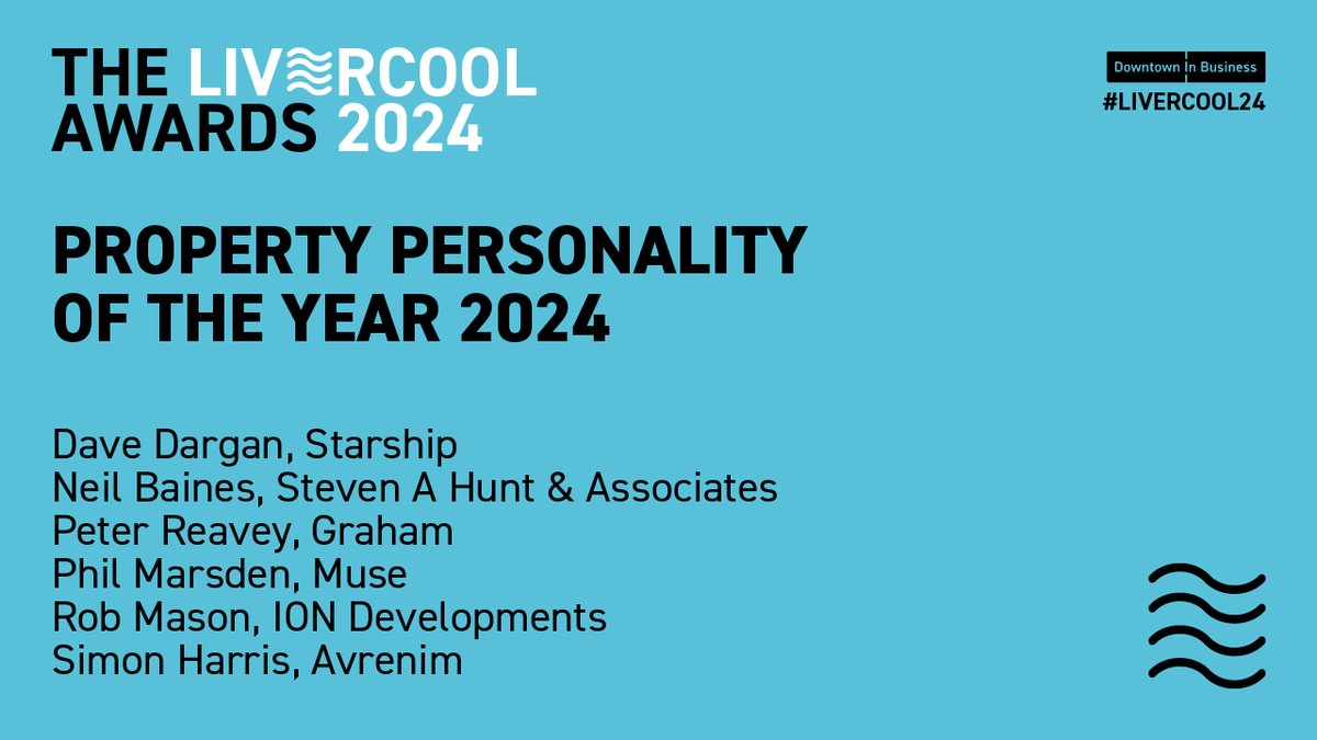 Downtown in Business (@downtownbusines) on Twitter photo Our next category at #Livercool24 is Property Personality of the Year. Congrats to <a href="/DaveDargan/">Dave Dargan</a> <a href="/starshipgroupuk/">StarshipGroup</a>, Neil Baines <a href="/stevehuntassoc/">Steven Hunt Assoc</a>, Peter Reavey <a href="/GRAHAMGroupUK/">GRAHAM Group</a>, Phil Marsden @muse_places, Rob Mason <a href="/IonDevelopments/">Ion Development</a>, Simon Harris <a href="/AvrenimGroupLtd/">Avrenim Group Ltd</a>: sbee.link/ub8wrm6axj Our next category at #Livercool24 is Property Personality of the Year. Congrats to <a href="/DaveDargan/">Dave Dargan</a> <a href="/starshipgroupuk/">StarshipGroup</a>, Neil Baines <a href="/stevehuntassoc/">Steven Hunt Assoc</a>, Peter Reavey <a href="/GRAHAMGroupUK/">GRAHAM Group</a>, Phil Marsden @muse_places, Rob Mason <a href="/IonDevelopments/">Ion Development</a>, Simon Harris <a href="/AvrenimGroupLtd/">Avrenim Group Ltd</a>: sbee.link/ub8wrm6axj