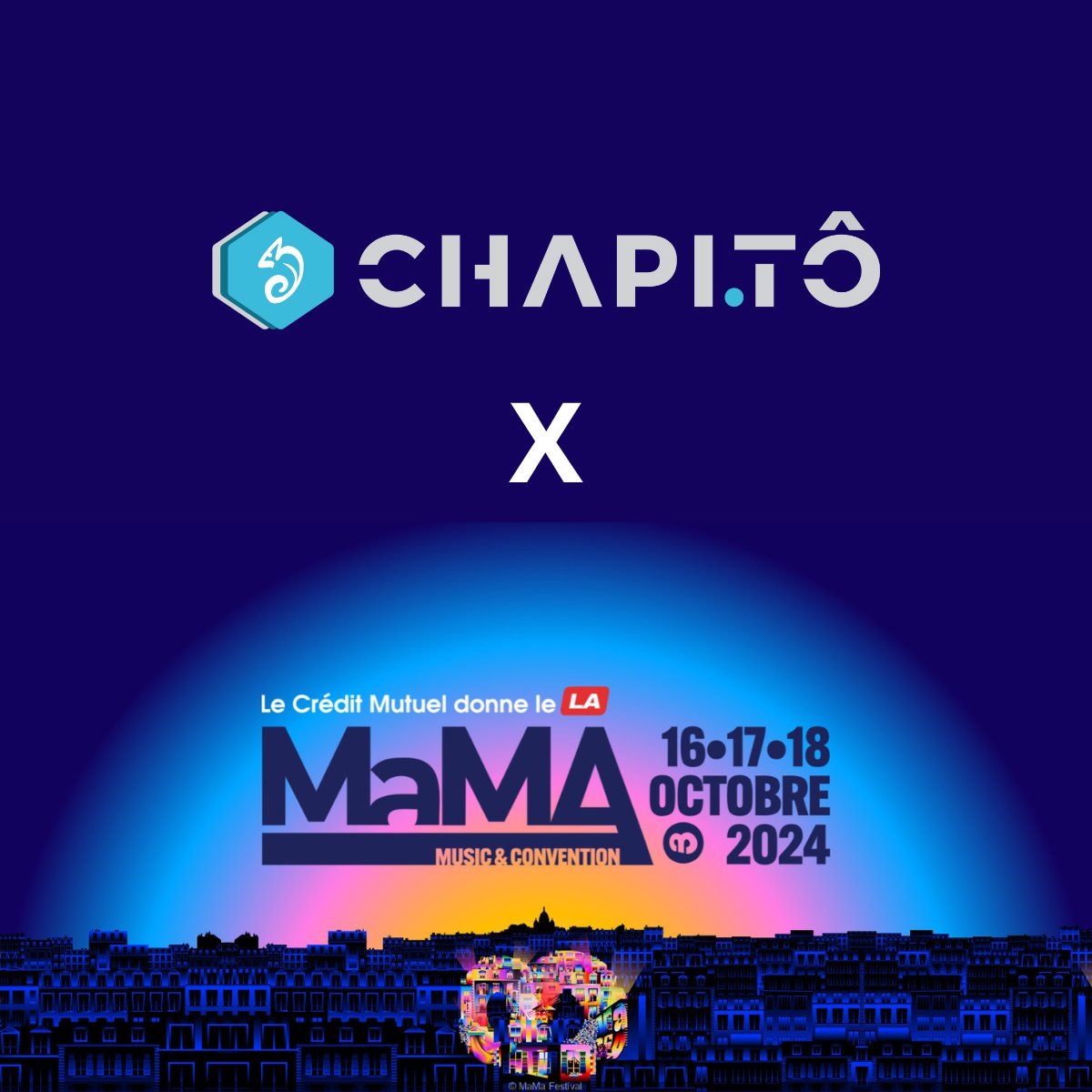 chapi_to's tweet image. 🚀 Chapitô sera présent au salon MaMA 2024 ! 🎉

Nous sommes ravis de vous annoncer que Chapitô participera au MaMA 2024 les 16, 17 et 18 octobre prochains

Nous avons hâte de discuter avec vous et d’explorer ensemble comment nous pouvons collaborer

À très bientôt au MaMA 2024!