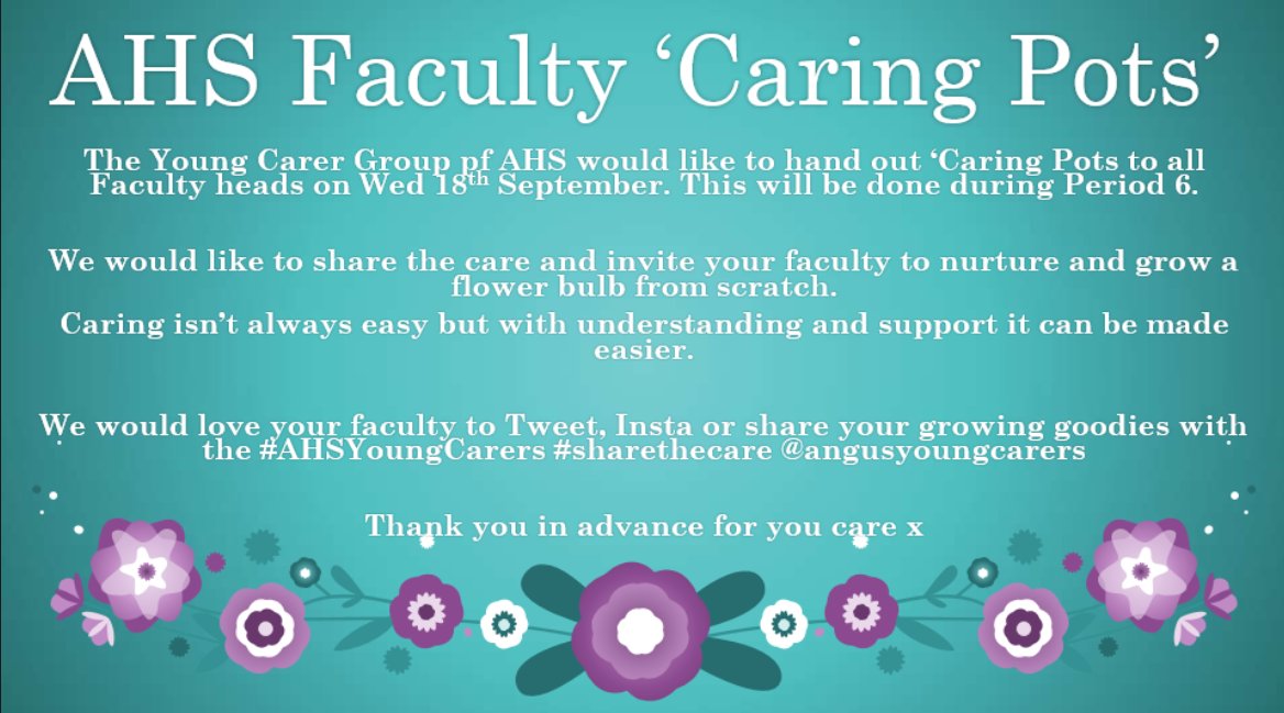 Angus Young Carers and Families (@angusyoungcarer) on Twitter photo Yesterday <a href="/ArbroathHigh/">Arbroath High School</a> faculties received their 'Caring pots' from the Young Carer Lunch group. Lets see who can nurture, care & produce the best bloom. #sharethecare #AHSyoungcarers <a href="/AngusYoungCarer/">Angus Young Carers and Families</a> <a href="/AngusCarers/">Angus Carers Centre</a> <a href="/AngusCouncil/">Angus Council</a> <a href="/AngusHSCP/">Angus HSCP</a> Yesterday <a href="/ArbroathHigh/">Arbroath High School</a> faculties received their 'Caring pots' from the Young Carer Lunch group. Lets see who can nurture, care & produce the best bloom. #sharethecare #AHSyoungcarers <a href="/AngusYoungCarer/">Angus Young Carers and Families</a> <a href="/AngusCarers/">Angus Carers Centre</a> <a href="/AngusCouncil/">Angus Council</a> <a href="/AngusHSCP/">Angus HSCP</a>