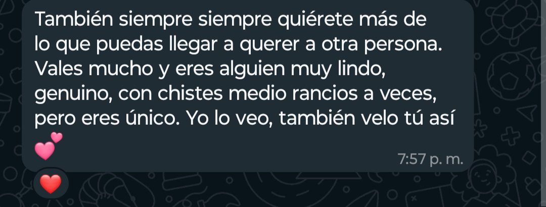 AlexSanFer2's tweet photo. 🥹🤧 Para días como estos, este mensaje es un curita al corazón. https://t.co/uXRu6iBWk4