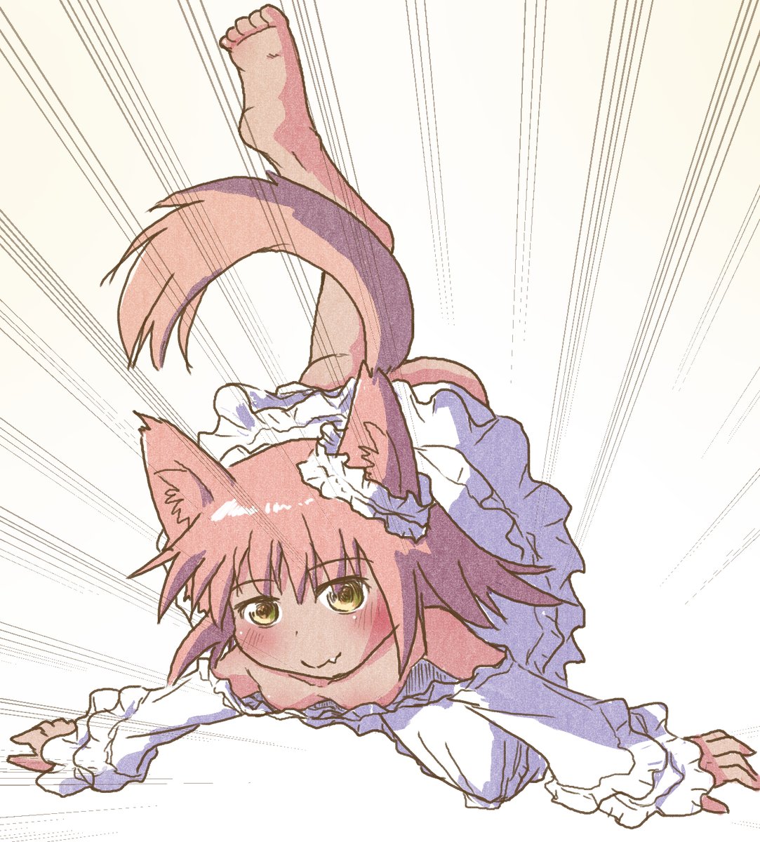 #見た人は無言で赤髪を載せる 