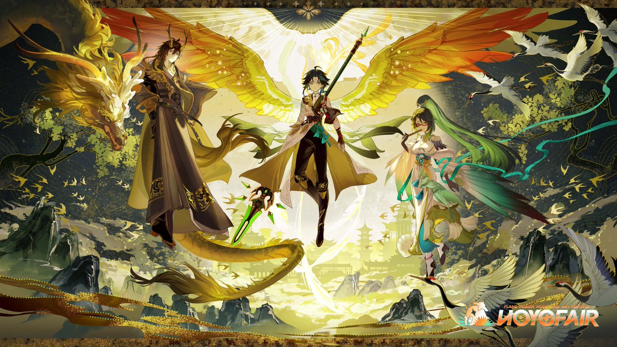 HoYoFair_0's tweet photo. Amidst the swirling smoke and enduring the trials of time, as steadfast as stone.
2 days to go before HoYoFair is here! My sword aims for the heavens!

荒れ狂う風を耐え忍び、苦難を乗り越え、磐石の如く堅固たれ
HoYoFairまであと2日！さあ、剣を手に冒険の旅へ！

Kudos to @Rafa_elaelaela

#HoYoFair
#GenshinImpact
#原神
#FlameFusion
#灼熱の音楽祭

Program Time: 09/21/2024 19:00 (UTC+8)

Livestream:
YouTube: https://t.co/kZLraIrD2o
X: https://t.co/JzpUJkjo0k
TikTok: https://t.co/WhXCgIw3fM
