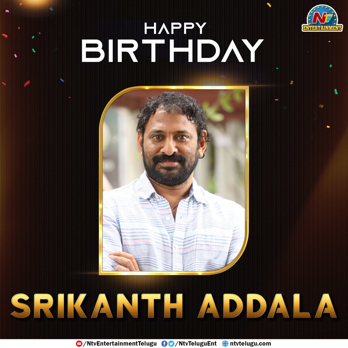 NtvTeluguEnt's tweet image. Join us in Wishing #SrikanthAddala a very Happy Birthday.

#HBDSrikanthAddala #HappyBirthdaySrikanthAddala #NTVENT