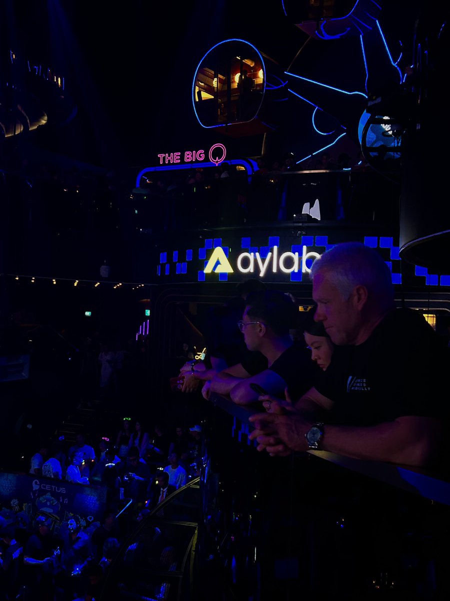 Glimpses of fun vibes at #MoveWithSui <a href="/SuiNetwork/">Sui</a> &amp; @SteveAoki 🎂🤪

If you caught us last night, congrats! 

#Token2049 #AylabxSui #SuiNetwork