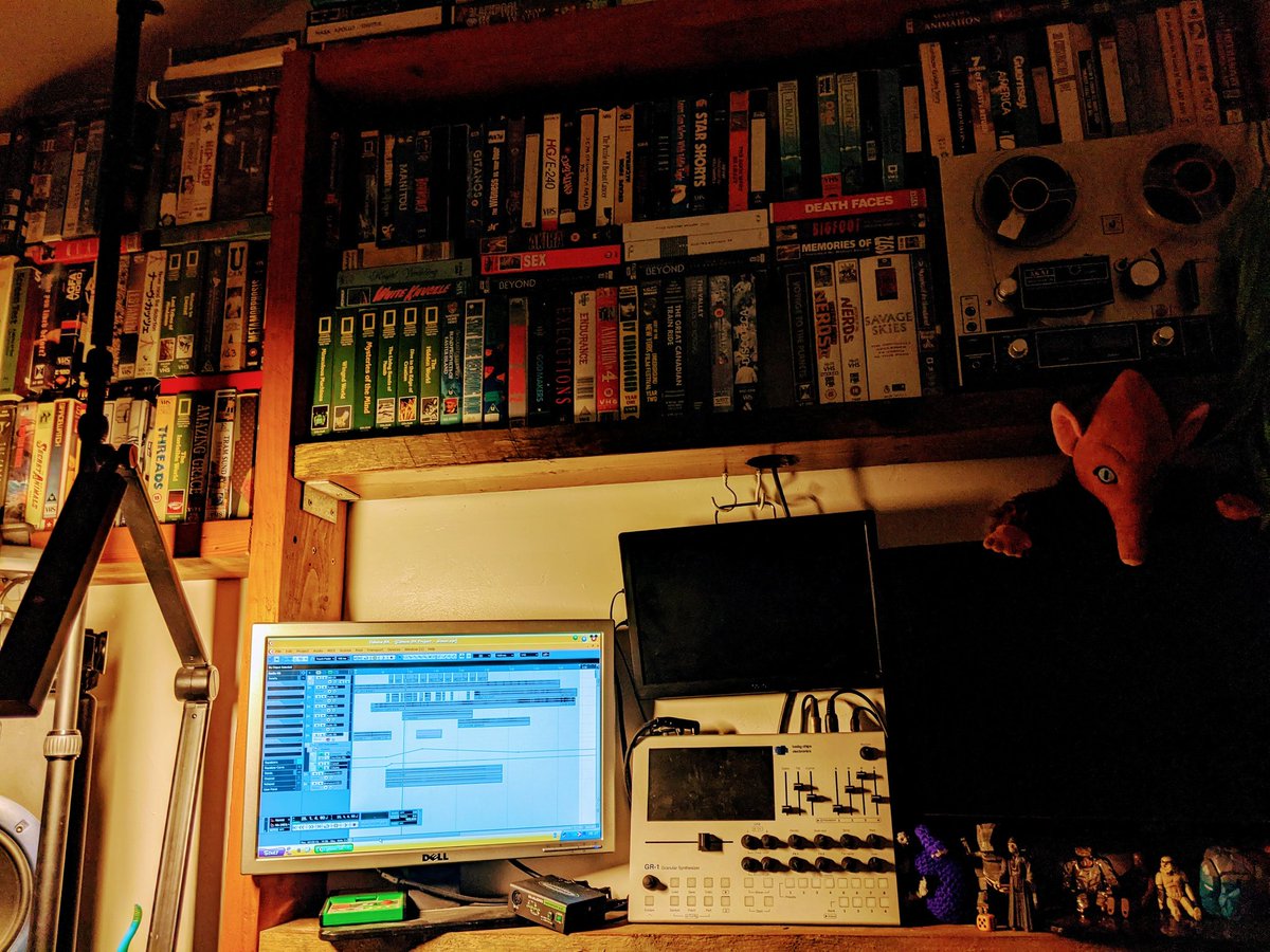 This is my view, it's 5am and I've got a couple of hours making music before I have to get out to work in real life. I've been doing this for six months now so album 4 is nearly complete. What a life