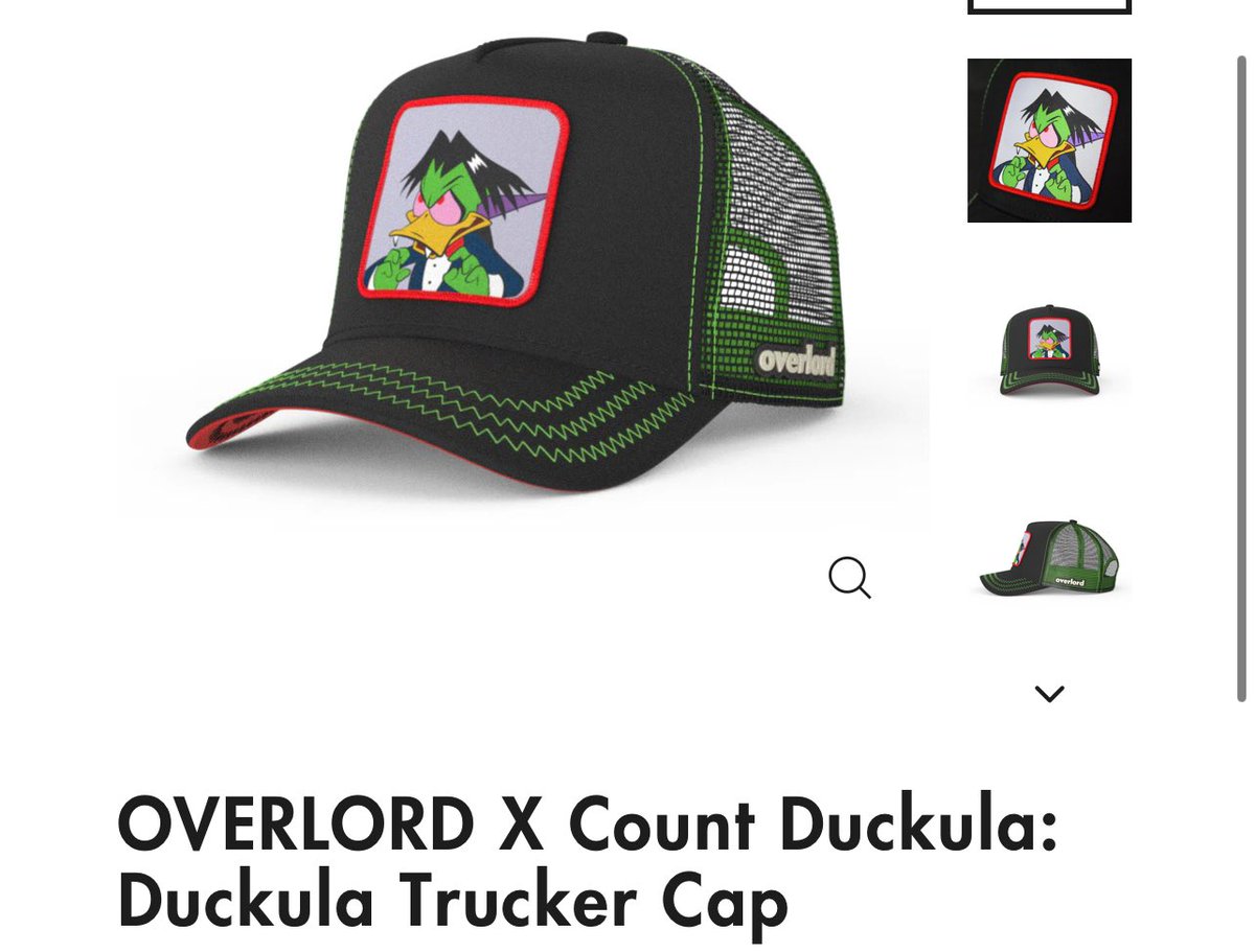 OVERLORD X Count Duckula: Duckula Trucker Cap