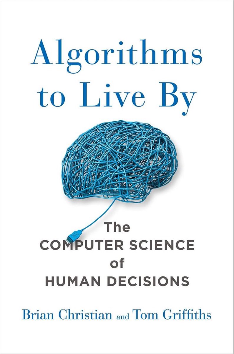KirkDBorne's tweet image. #Algorithms to Live By — The Computer Science of Human Decisions: amzn.to/34Bbx0k
—————
#DataScience #ComputerScience #Analytics #Mathematics #Statistics #DecisionScience #MachineLearning #ML #AI #DataScientists #CDO #Optimization #ORMS #PrescriptiveAnalytics