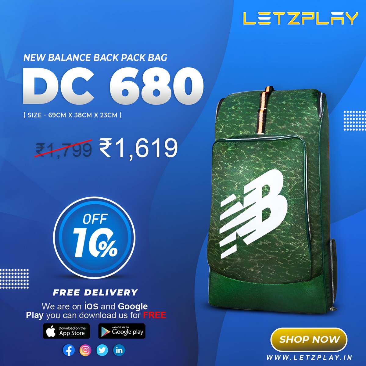 itletzplay's tweet photo. New Balance Cricket Kit Bags at the best price online only at -https://t.co/WiltTsSbRs

Install Our Android App today!
https://t.co/KAFE5aUOz7

#sports #kitbags #cricketbags #cricketlovers #CricketMania #fitness #sg #sgbats #nb #newbalance #sgcricketbat #sgcricket #cricket 📲👉 https://t.co/SYmZI9Tl6O